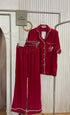 Women Casual Satin Nigh Suits